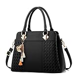 Women's Tote Shoulder Bag from Dreubea, Retro Purse Leather Satchel Handbag