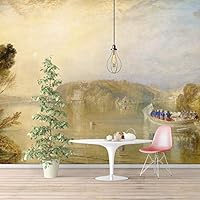 Wall Murals Self-Adhesive Removable The Dogana and San Giorgio Maggiore by Joseph Mallord William Turner Wallpaper Home Decoration for Living Room,Bedroom - 66x96 inches
