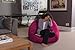 Sofa Sack Bean Bag Chair - Plush, Ultra Soft - Memory Foam Bean Bag Chair with Microsuede Cover - Stuffed Foam Filled Furniture and Accessories for Dorm Room 4 Feet - Magenta