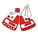 DIYTuning New Aluminum Grab Handles GraBars for Jeep Wrangler 2007-2017 2 4 Door (Front Red)