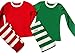 WANGSCANIS Christmas Pajamas Red / Green and White Stripes Knit Family Pjs Sets (Label L, Red)
