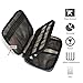 BAGSMART Electronic Organizer Double-Layer Travel Cable Organizer Electronics Accessories Cases for Cables, iPhone, Kindle, USB, Blue