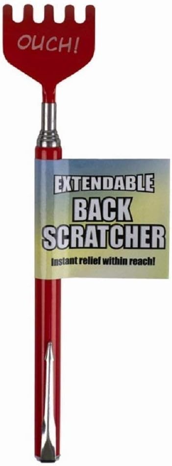 Executive Telescopic Extendable Soft Grip Metal Back Scratcher