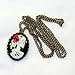 UMBRELLALABORATORY Gothic Lolita dress accessories Pirate Sugar Skull necklace goth jewelry Day of the dead pendant charm skeleton cameo pendant