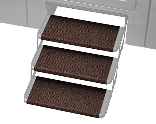 Prest-O-Fit 2-4066 Chocolate Brown 18" Wide Outrigger RV Step Rug, 3 Pack, - Thumbnail 3