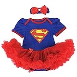 Starkma Supergirl Newborn Infant Baby Girl Set Clothe Cake Dress S01(3-6 month)