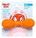 WEST PAW Zogoflex Hurley Dog Bone Chew Toy – Floatable Pet Toys for Aggressive Chewers, Catch, Fetch – Bright-Colored Bones for Dogs – Recyclable, Dishwasher-Safe, Non-Toxic, X-Small, Tangerine