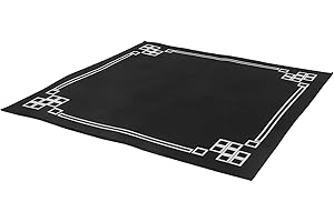 TOBBOMEY Square Mahjong Mat Non-Slip Wear-Resistant Mahjong Pad for Card Games X