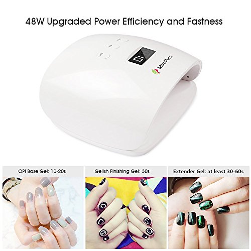 image for MiroPure 48W Nail Dryer LED UV Lamp Super Quick Curing with LCD Displa
