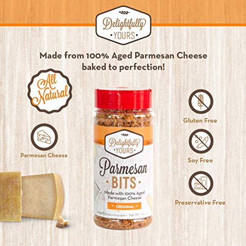 Delightfully Yours Parmesan Cheese Bits Gluten Free Salad Topping