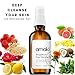 Amaki All Natural Makeup Remover Facial Deep Cleansing Oil - Antioxidant and Vitamin Rich - Hydrating & Moisturizing Organic Cleanser - Deeply Clean Face without Dryness - USA Made 4oz
