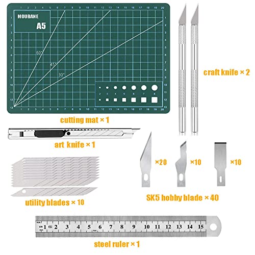 Exacto Knife Precision Carving Craft Hobby Knife Kit with 40 PCS Exacto