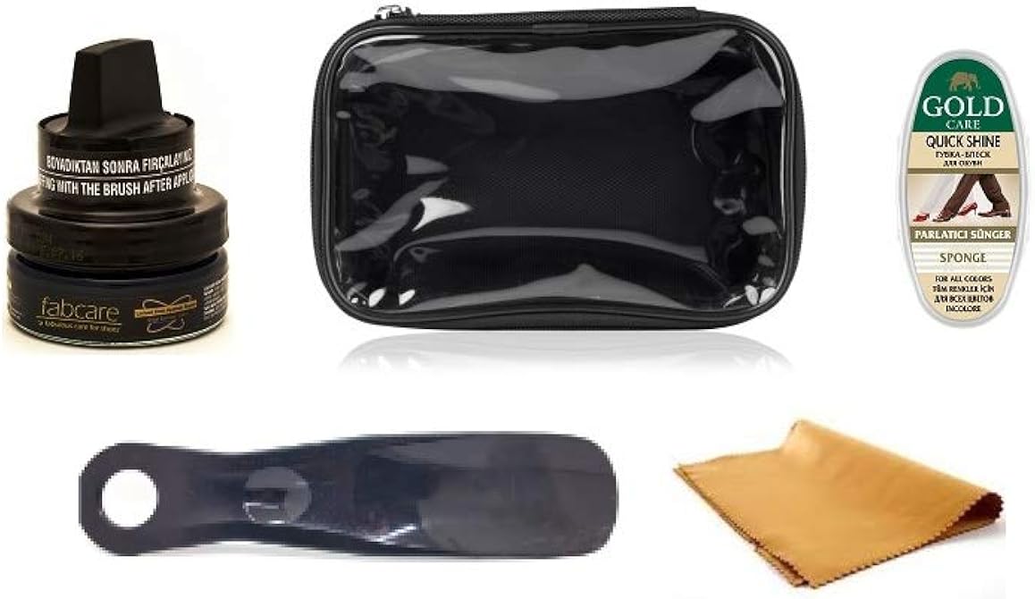 Brown Shoe Polish and Care Set - Set of 4: Shoes