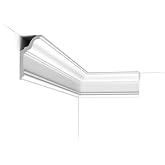 Orac Decor CX192 | Duropolymer High Impact Polystyrene Crown Moulding | Primed White | 78in Long (5 Pack)