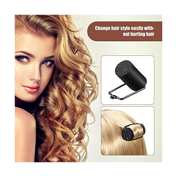 60 Pieces Satin Foam Sponge Hair Rollers Soft Foam Hair Styling Curlers Flexible Hairdressing Curlers Black Perm Rods…