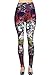 VIV Collection Plus Size Print Fashion Leggings, Chromatic Splash