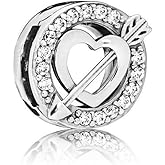 MiniJewelry Mom Sister Family Heart Charm for Bracelets Women Girlfriends Anniversary Birthday Gift for Her Silver