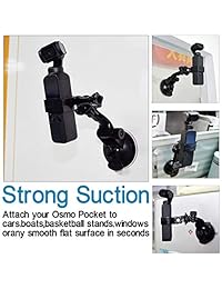 Soporte de coche 1 4 soporte para DJI Osmo bolsillo, universal 1 4-20" trípode soportes ventosa para parabrisas del vehículo, cámaras, smartphones, cámaras , DJI Osmo accesorios de bolsillo