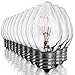 Salt Rock Lamp Bulb 10 Pack + 2 Free 15 Watt Replacement Bulbs for Himalayan Salt Lamps & Baskets, Chandeliers, Scentsy & Wax Warmers, Night Lights. Incandescent E12 Socket with Candelabra Base, C7 primary