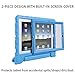 HDE Case for iPad 2 3 4 Kids Shockproof Bumper Hard Cover Handle Stand with Built in Screen Protector for Apple iPad 2nd 3rd 4th Generation (Blue)