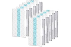 12 Packs of Shark VACMOP Replacement Pads, Disposable Hard Floor Vacuum Cleaner and mop pad Replacement Pack. Compatible with
