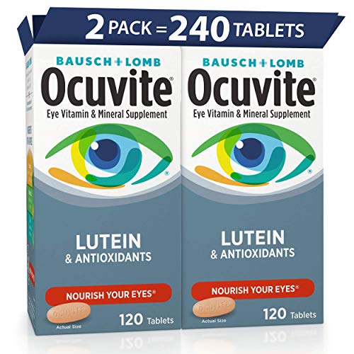 Bausch + Lomb Ocuvite Vitamin & Mineral Supplement Tablets with Lutein