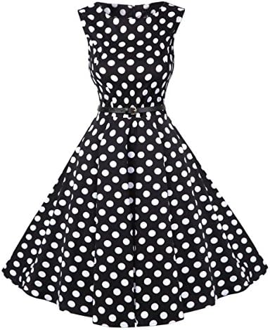 Audrey Hepburn Swing Dress, Women Fit and Flare Dress for Junior Dot 36