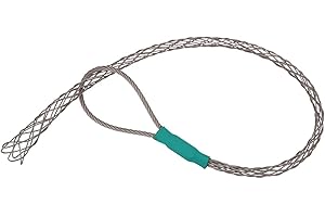 VGongTech Cable Pulling Grip Sock Kit Galvanizing Steel Antislip Pipe Cable Wire Pulling Grips Lassos Set Flexible Eye Mesh Rope Green