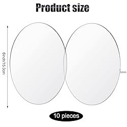 10 Pieces 6 Inch Clear Acrylic Circle Sheet Acrylic