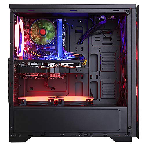 GOLDEN FIELD N17 Computer Case ATX/MATX/ITX PC Case Mid Tower Small Size Case Mini Case Tempered Glass Front Panel Acrylic Side Panel