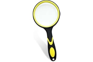DTDNZKN Premium 10X Magnifying Glass with Large 3 Inch Lens - Ideal for Kids, Seniors, Close Work, Reading - Loupe Magnifier 