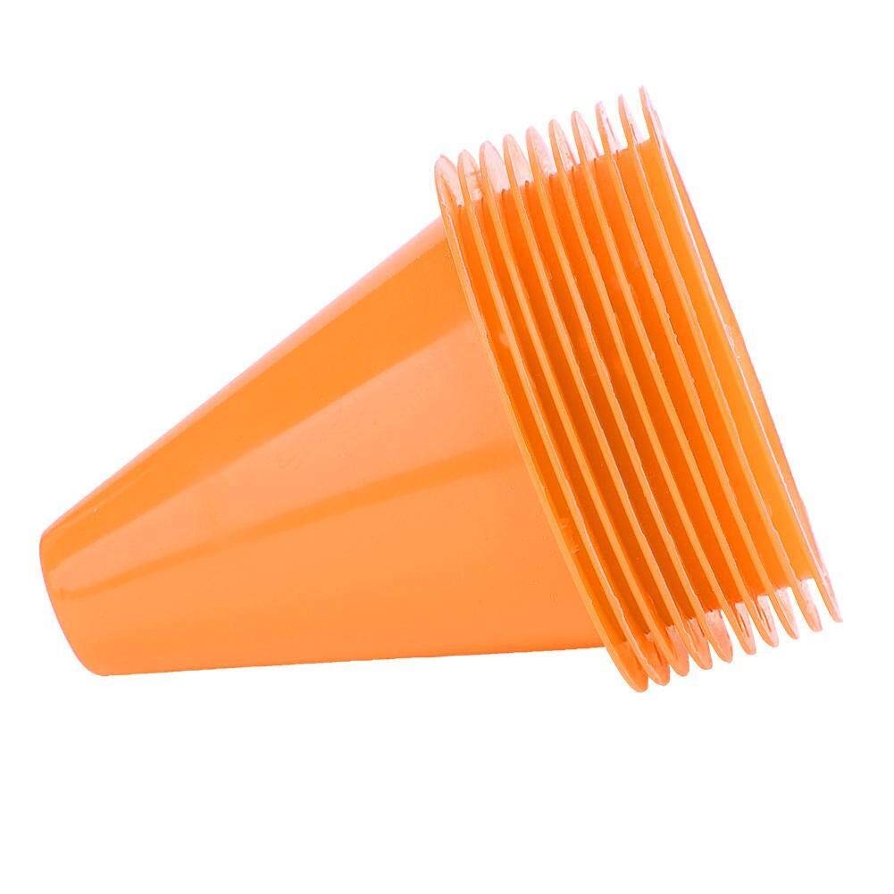 Starbun Football Cone - 10pcs Soccer Training Cone Football Barriers Plastic Marker Holder Accessory (Color : Orange)