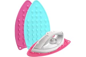 Mixtecc 2-Pack Silicone Iron Rest Pad, for Ironing Board Pad, Perfect Design for Hot Resistant Ironing Board Mat - Hot, Heat 