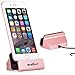 iPhone Charger Dock,Walkas Charge and Sync Stand for iPod,iPhone 5 5s 6 6s plus with Charger Cable (rose gold)