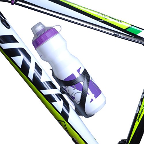 ThinkTop 2 Pack Ultra-light Full Carbon Fiber Bicycle Bike Drink Water Bottle Cage Holder Brackets for Road Bike MTB Cycling