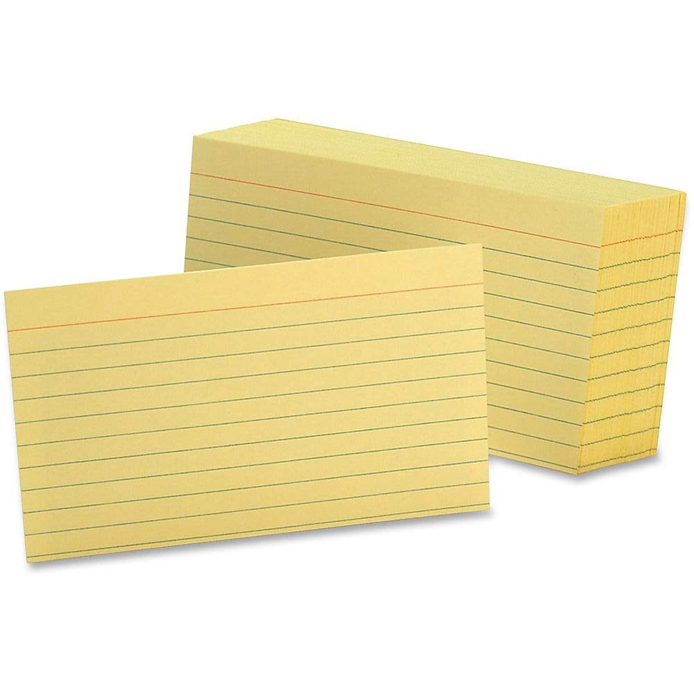 Oxford 7321-GRE: Ruled Index Cards, 3 x 5, Green, 100 / pack