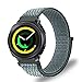Fintie Band for Galaxy Watch 42mm & Galaxy Watch Active & Gear Sport & Gear S2 Classic, 20mm Quick Release Nylon Sport Loop Smartwatch Replacement Strap Bands with Adjustable Closure - Storm Gray