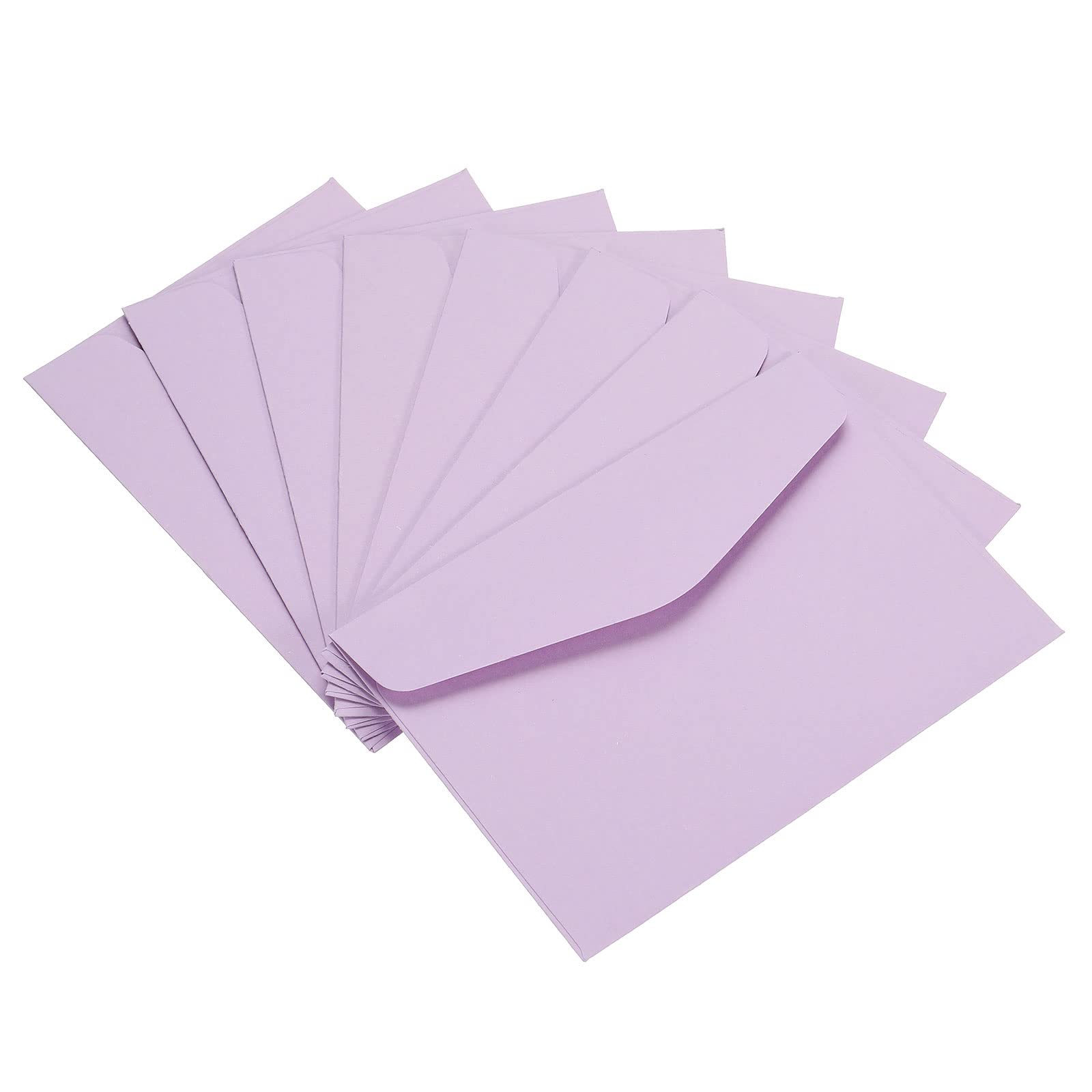 PATIKIL Mini Envelopes, 60 Pack Paper Blank Small Items Storage Business Card Holder for Greeting Note Party, Light Purple