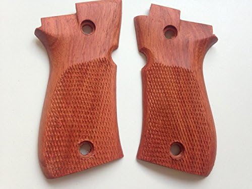 handicraftgrips New Beretta 81 and 84 F/fs .380 Hardwood Checkered Handmade