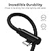 Puridea (3 Pack 6Ft) 90 Degree iPhone USB Cable,Right Angle Lightning Cable Nylon Braided Fast Speed Data Sync Charging Cord Charger Cable Compatible for iPhone X 8 7 6s 6 Plus, iPad and More, Black
