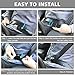 Aukee Seatbelt Adjuster, Car Safety Belt Positioner Shoulder Neck Protector Locking Clip Covers Black (2PCS)