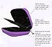 pureGLO 10 Bottles Essential Oil Carrying Case – Protect Your Precious Oils! Shock & Spill Proof Design - Holds 10 5ml, 10ml Roller Bottles – Organizer Perfect for Travel Storage - Purple