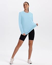 Womens Workout Tops Long Sleeve Swim Shirt Rash