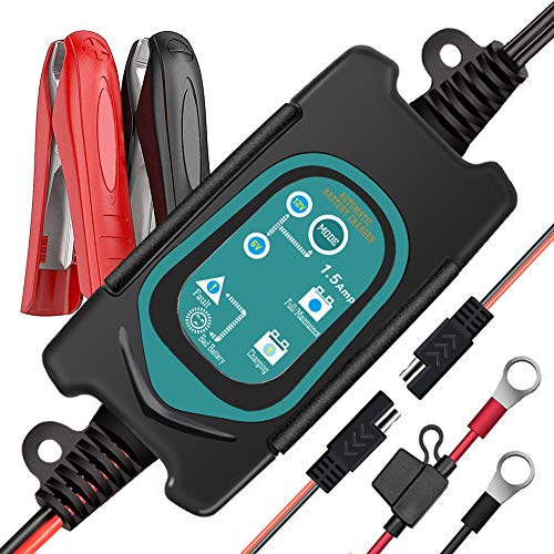 Fully Automatic 6V/12V Battery Charger & Maintainer, 1.5A Portable
