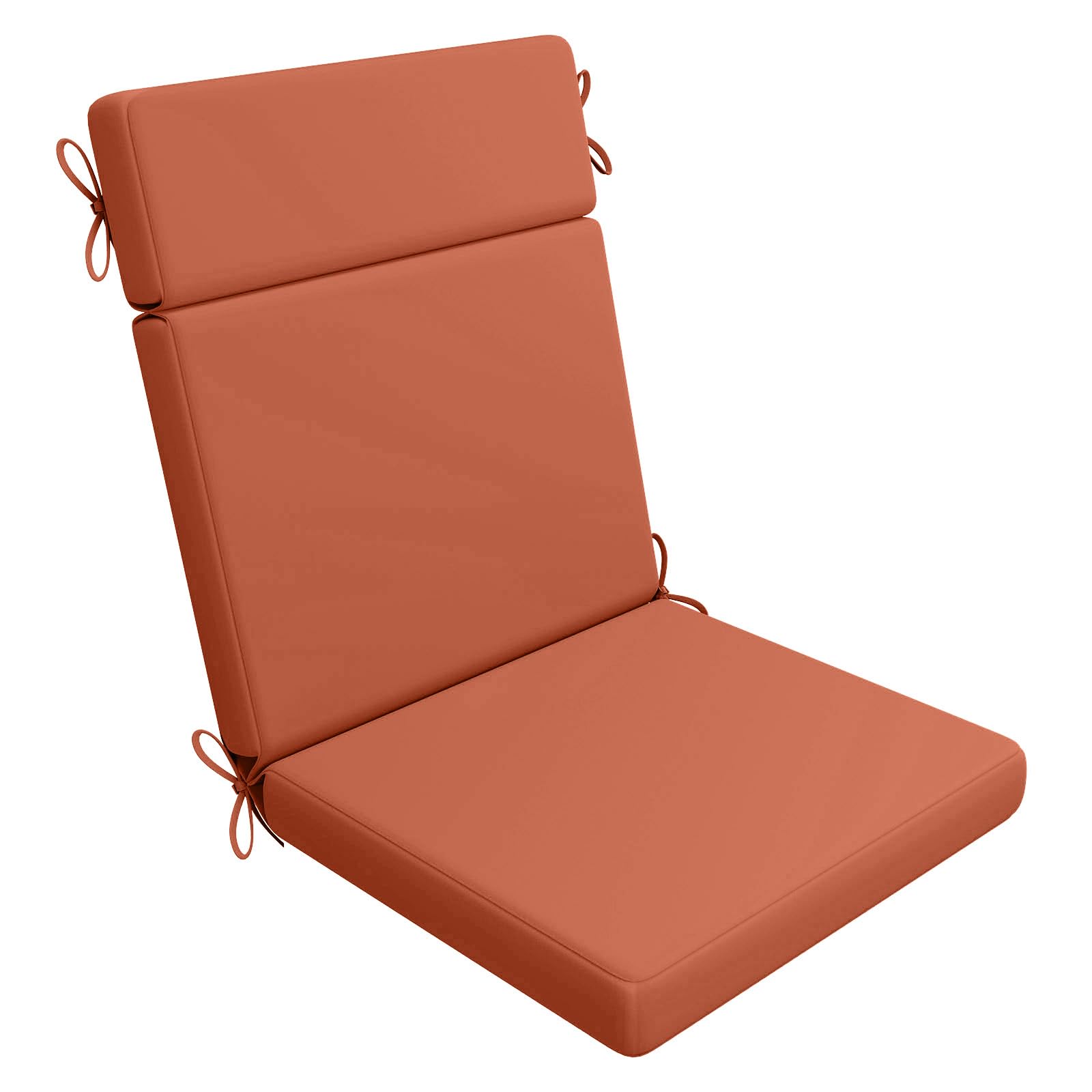 Photo 1 of AAAAAcessories Outdoor Seat Cushions for Chairs, Waterproof, Fade-Resistant Patio Furniture Replacement Cushions, 21" x 20" x 3" + 21" x 24" x 3", Rust