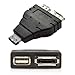 CY Combo eSATAp Power over eSATA USB 2.0 to eSATA & USB splitter Adapter 1 in 2 new