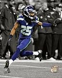 Richard Sherman Seattle Seahawks 2013 NFL Spotlight Action Photo (Size: 8