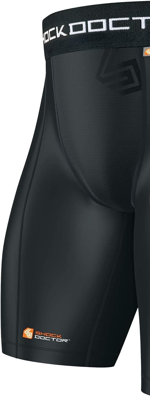 Shock Doctor Adult Compression Short with Bio-Flex Protective Cup, Baseball, Hockey, Softball, Lacrosse, Football, and Soccer : Sports & Outdoors