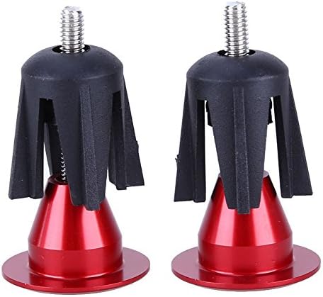 JooFn Bar End Plugs Handlebar End Caps HandleBar Plugs for Most Bicycle, Mountain Bike, Road Bike, MTB, BMX(Red)
