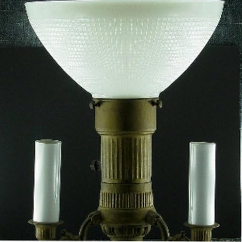 Upgradelights 10 Inch Floor Lamp Globe Glass Diffuser IES Replacement with 3 Edison Candle Covers